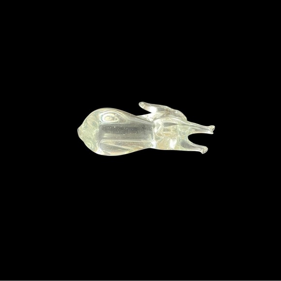 Vintage Pilgrim Clear Glass Rabbit Figurine, Laying Down Bunny - Picture 3 of 12